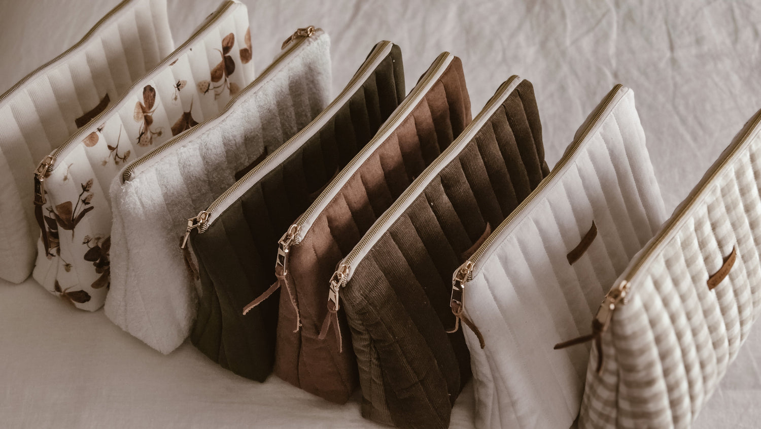 Tall toiletry bags