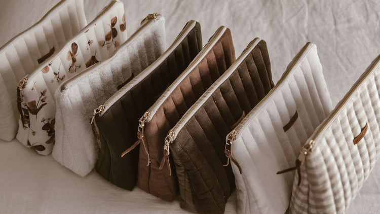 Tall toiletry bags