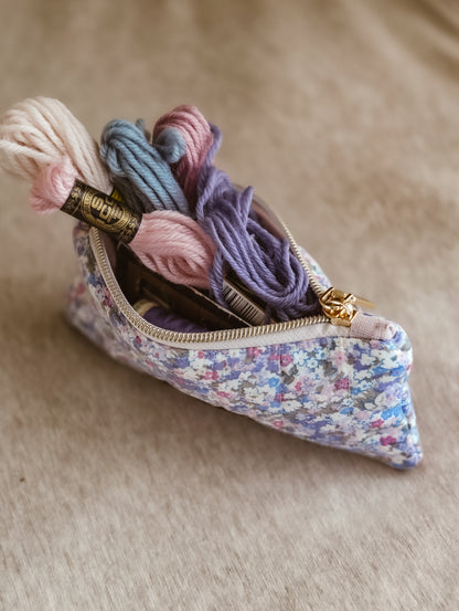 Silly Goose Quilted Zipper Pouch | Coin & Treasure Purse