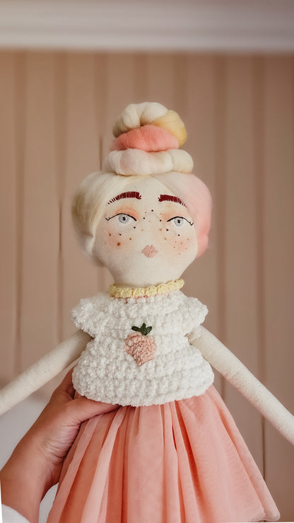 Blossom Handmade Cloth Doll – 66cm Heirloom Soft Toy