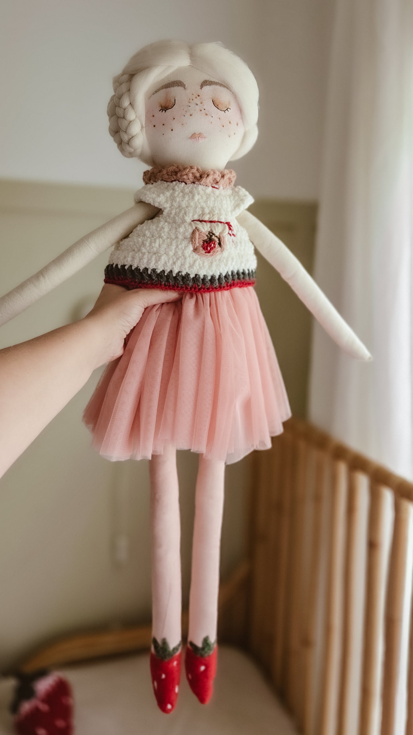 Clementine Handmade Cloth Doll – XL 80cm Heirloom Soft Toy
