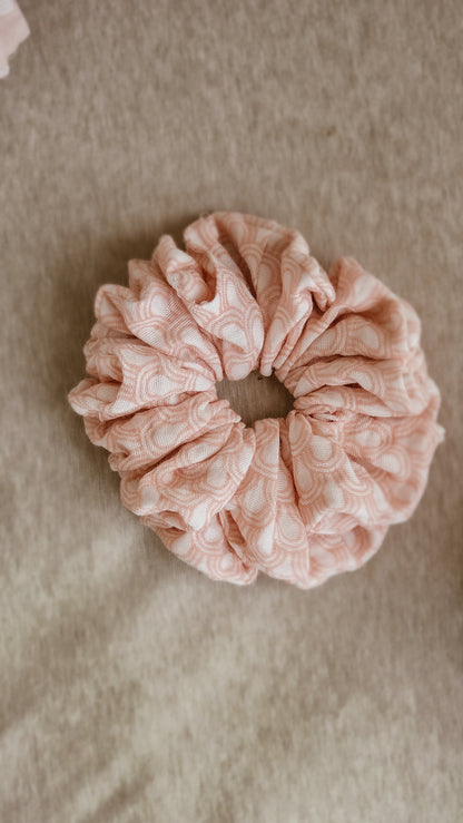 XLarge Handmade Scrunchie – Rainbows & Sunshine Collection - Blush