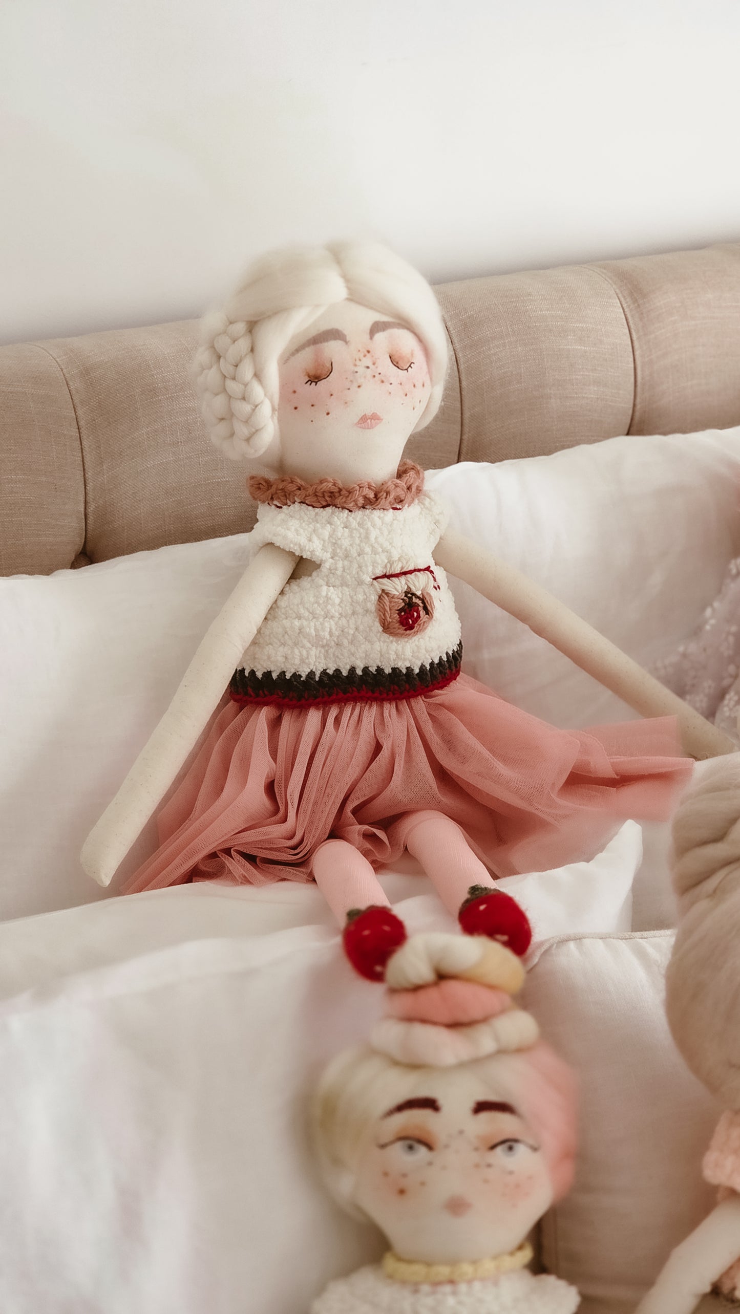 Clementine Handmade Cloth Doll – XL 80cm Heirloom Soft Toy