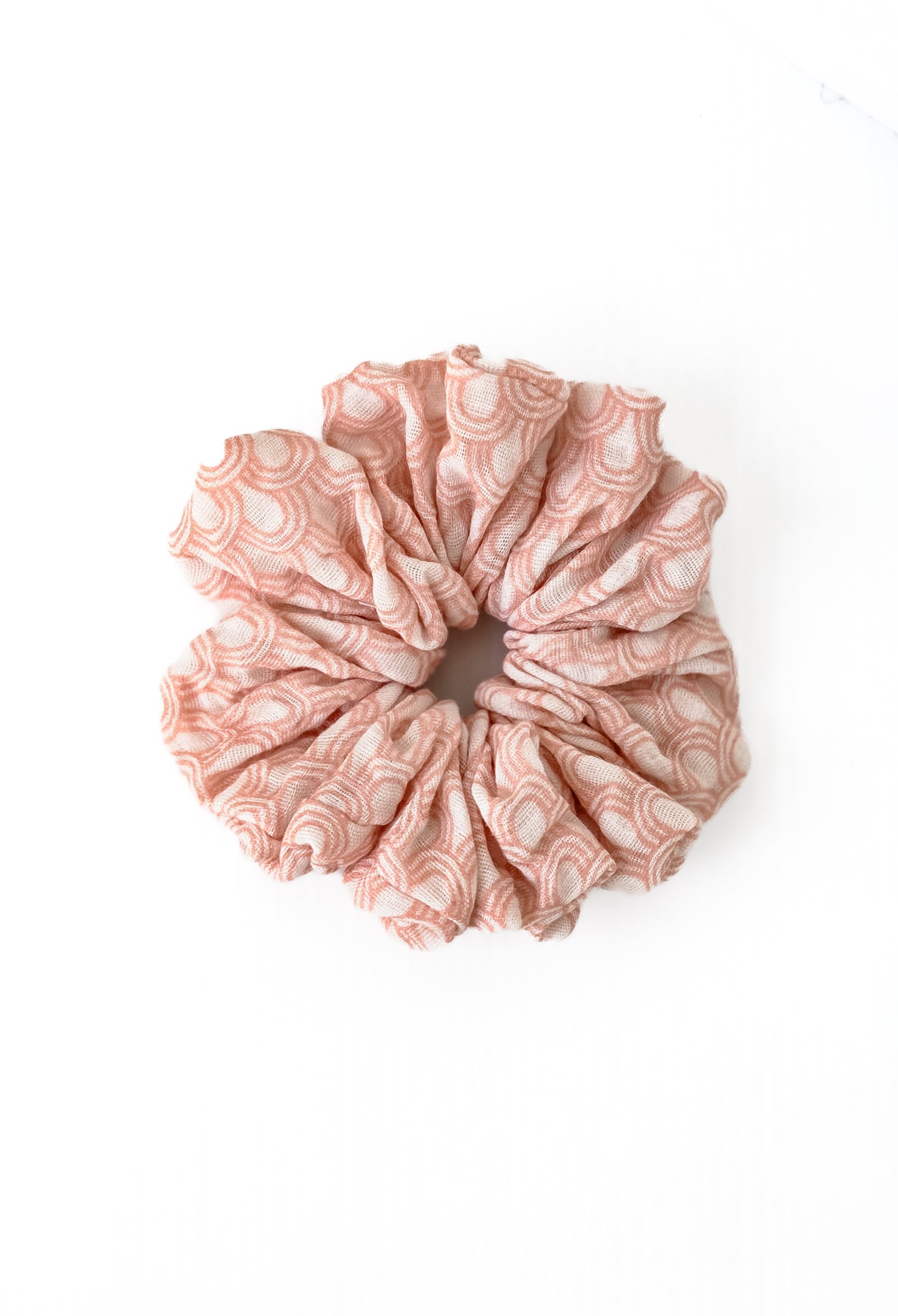XLarge Handmade Scrunchie – Rainbows & Sunshine Collection - Blush