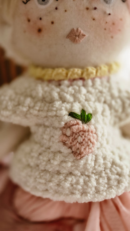 Blossom Handmade Cloth Doll – 66cm Heirloom Soft Toy
