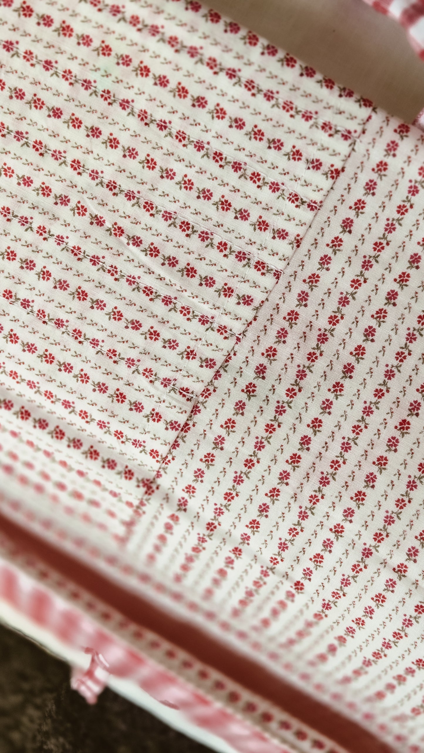 Strawberry Jam Quilted Book Sleeve