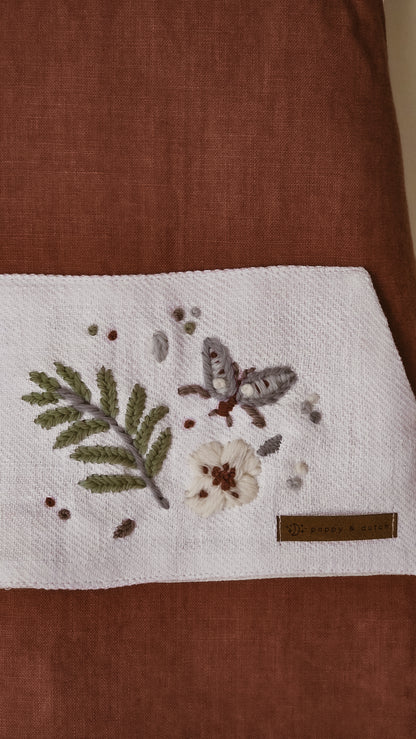 Autumn Meadow Linen Childs Apron | Size 1-2 Years