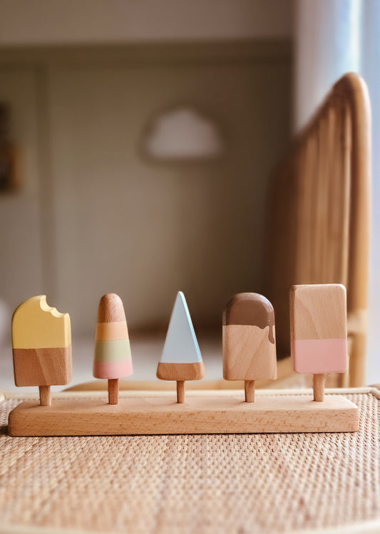 Wooden play icecream set