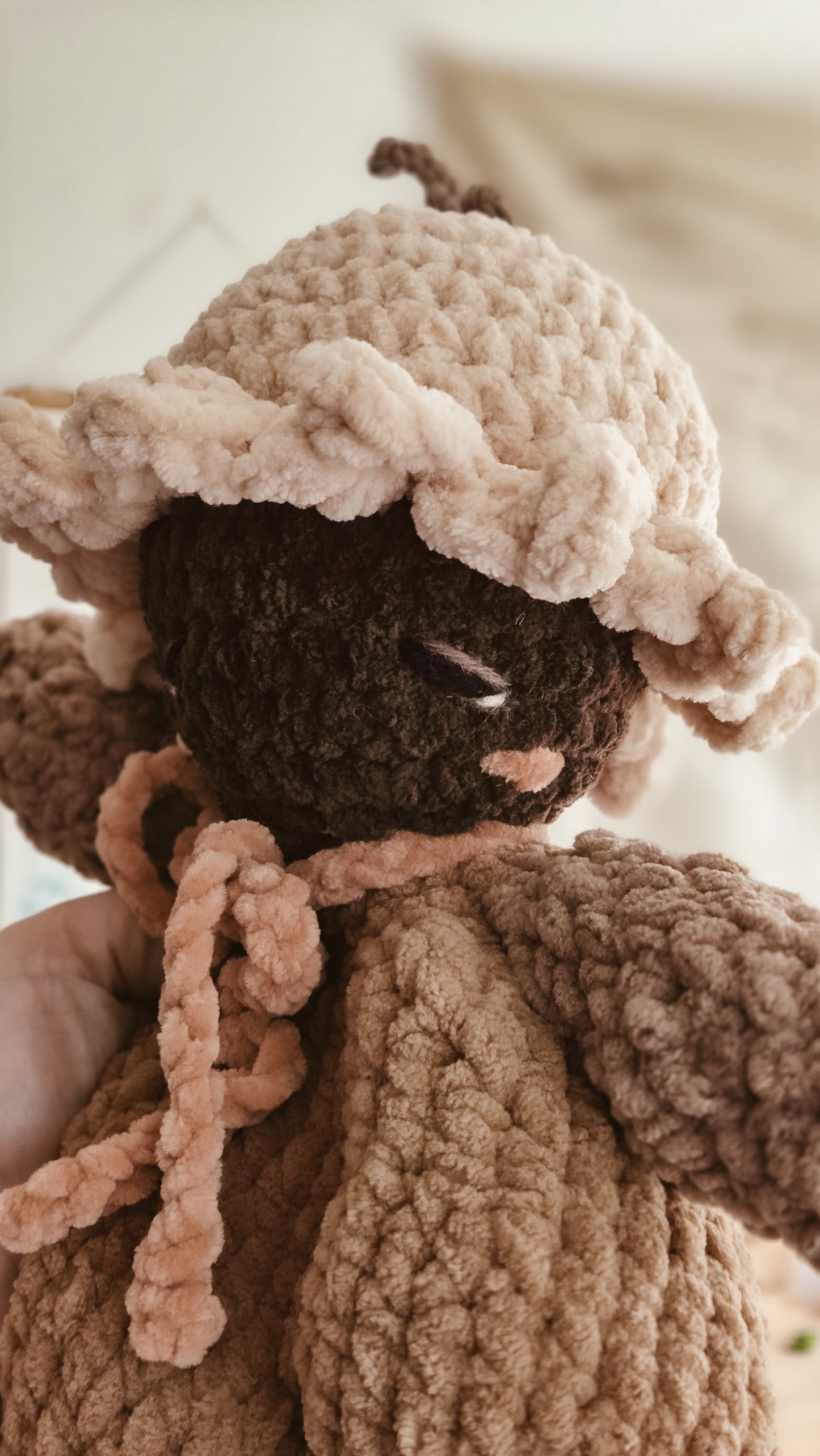 Handmade Crochet flower doll | Plushie | Winter Forest Collection