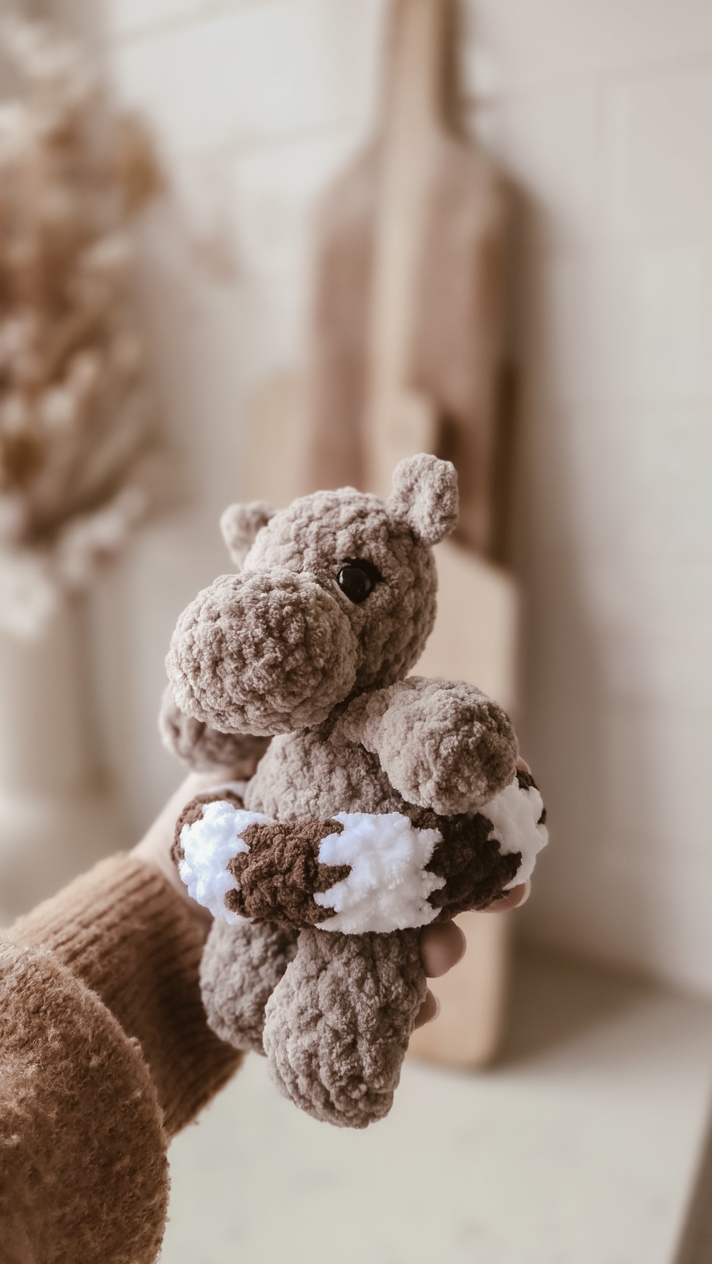 Sunny the Seaside Hippo - Crochet plushie | Coffee & Cream Collection