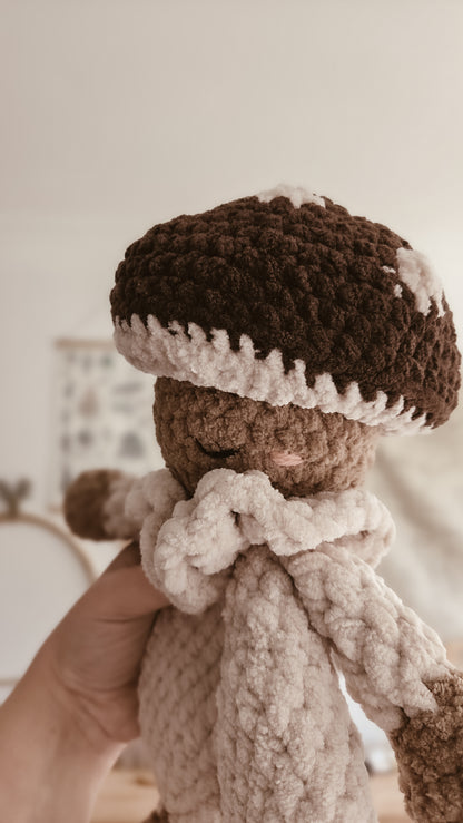 Handmade Crochet mushroom doll | Plushie | Winter Forest Collection