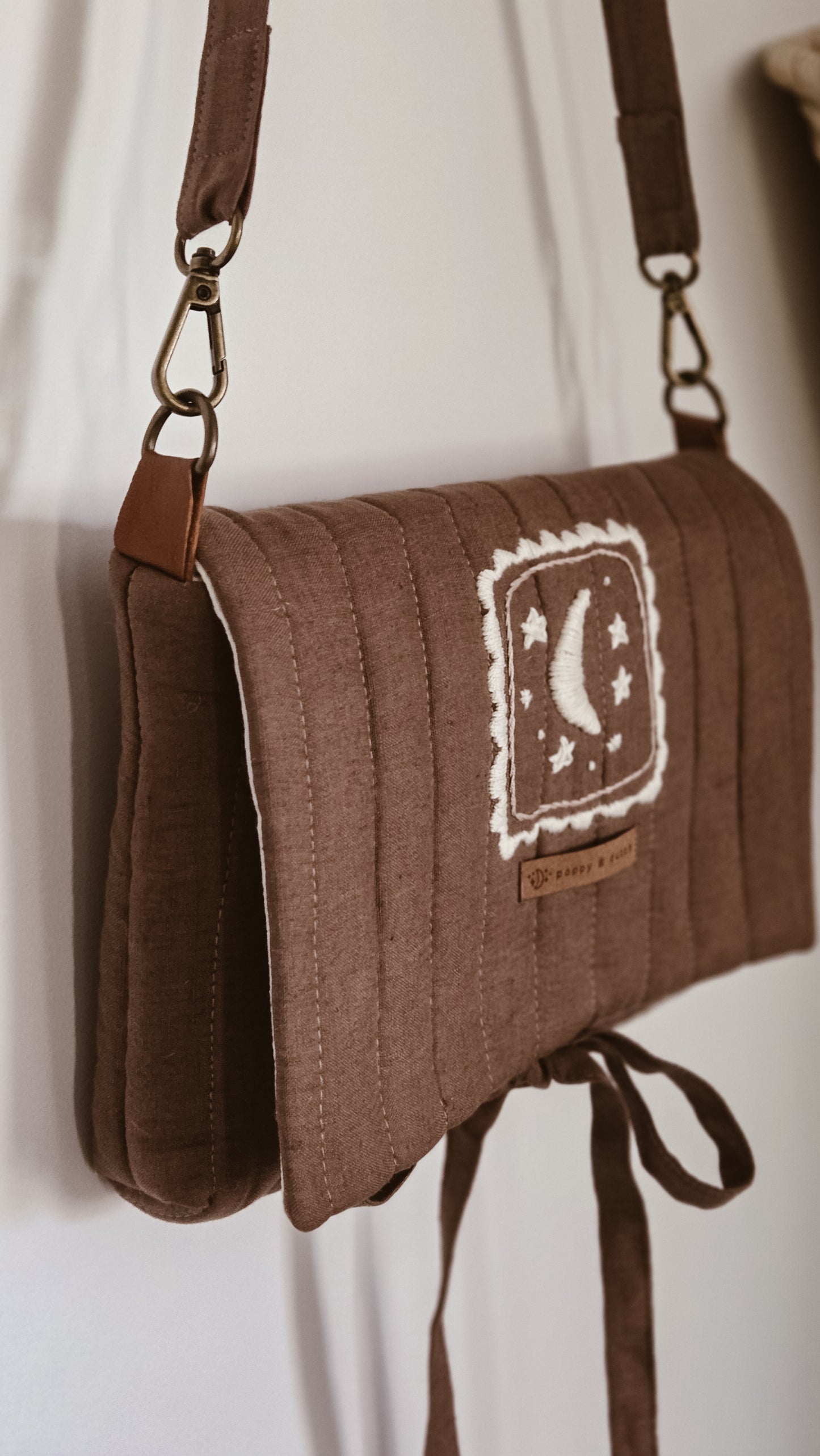 Moon Little girls Church handbag | Coffee & Cream Collection