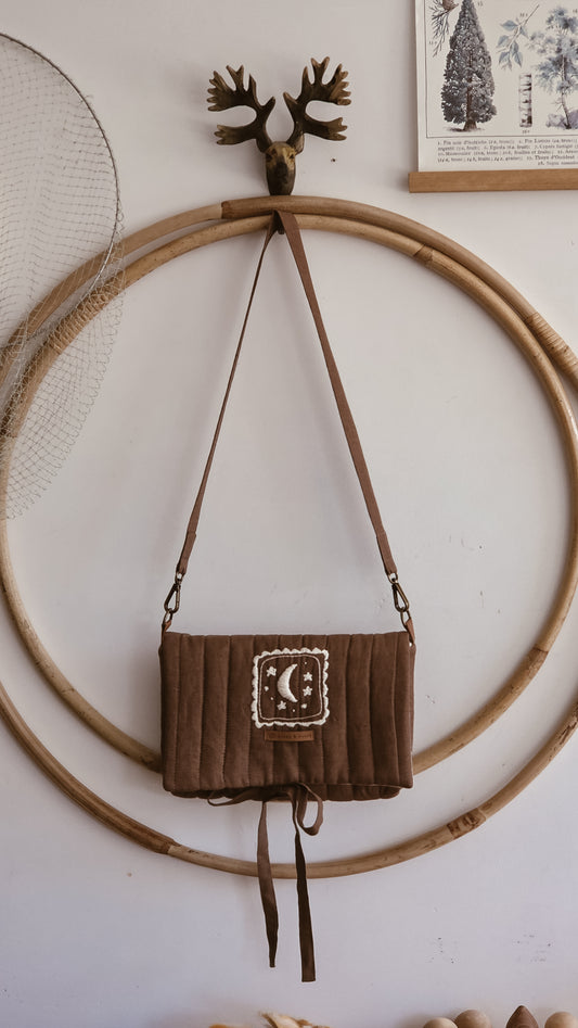 Moon Little girls Church handbag | Coffee & Cream Collection