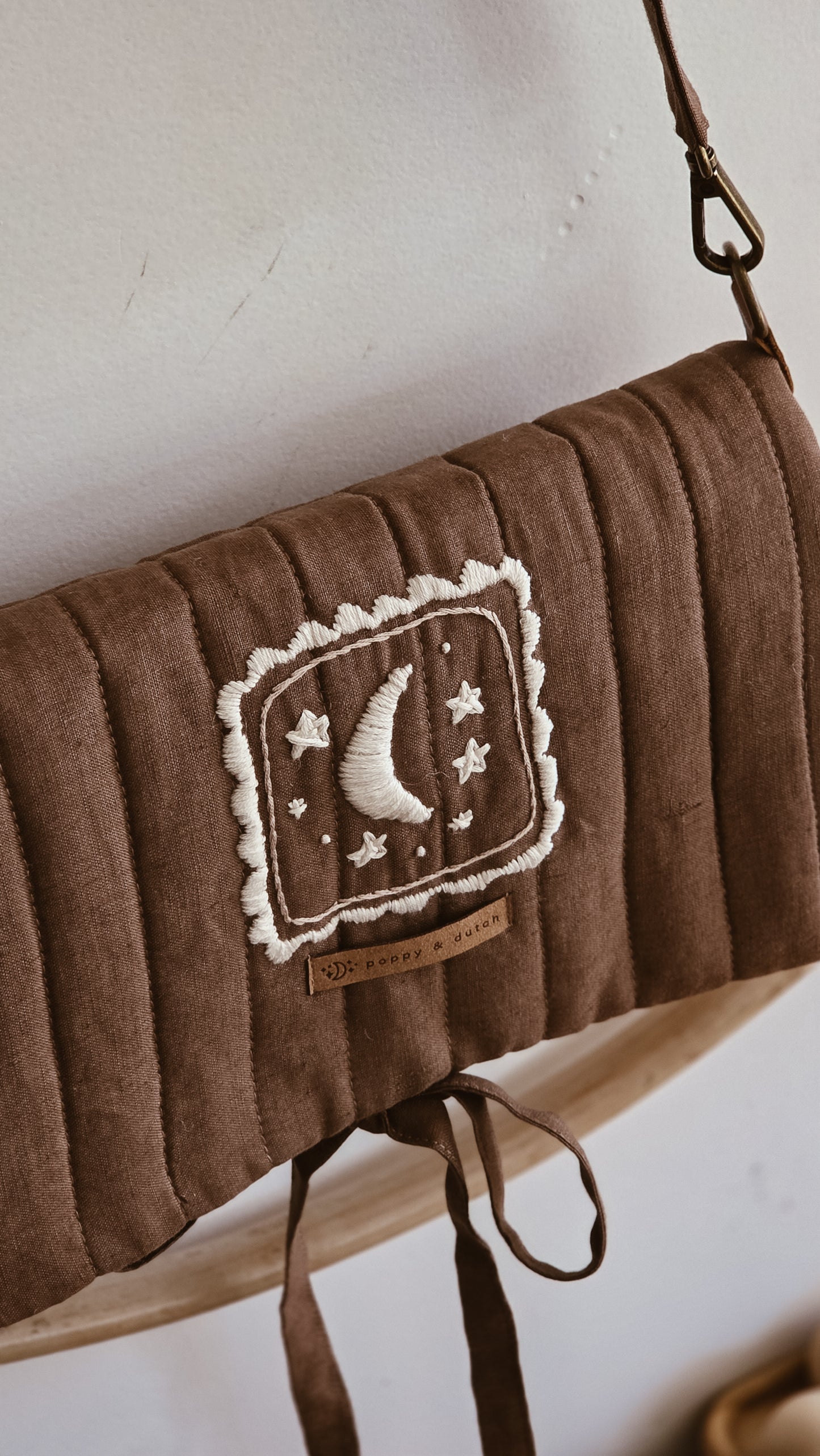 Moon Little girls Church handbag | Coffee & Cream Collection