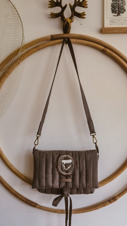 Flower Little girls Church handbag | Coffee & Cream Collection