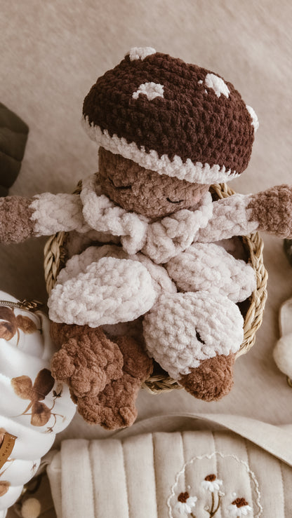 Handmade Crochet mushroom doll | Plushie | Winter Forest Collection