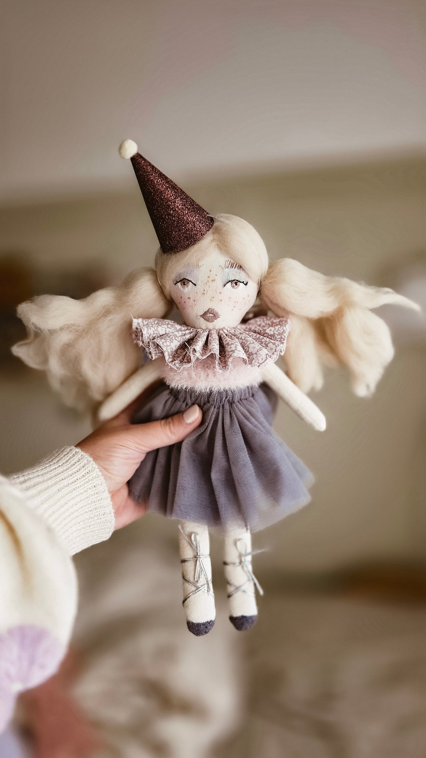 Miss Moffit Handmade Cloth Doll – 33cm Heirloom Soft Toy