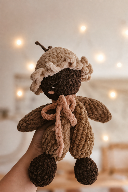 Handmade Crochet flower doll | Plushie | Winter Forest Collection