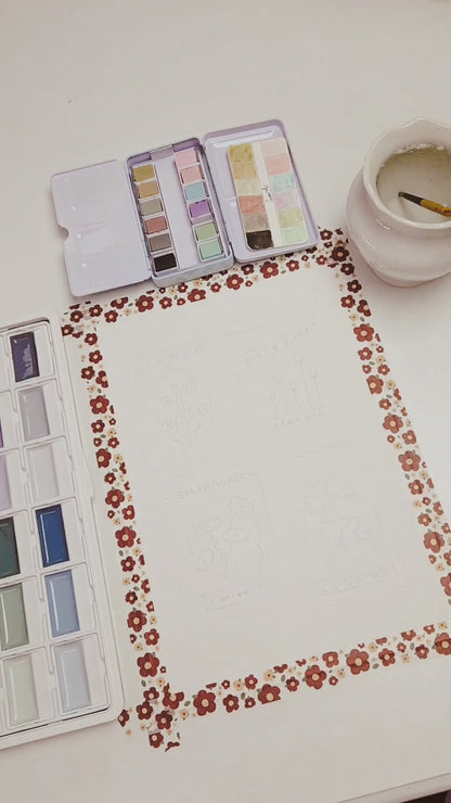 Hand-Painted Watercolor Seed Packet Art Print | Cute & Fun Botanical Wall Art