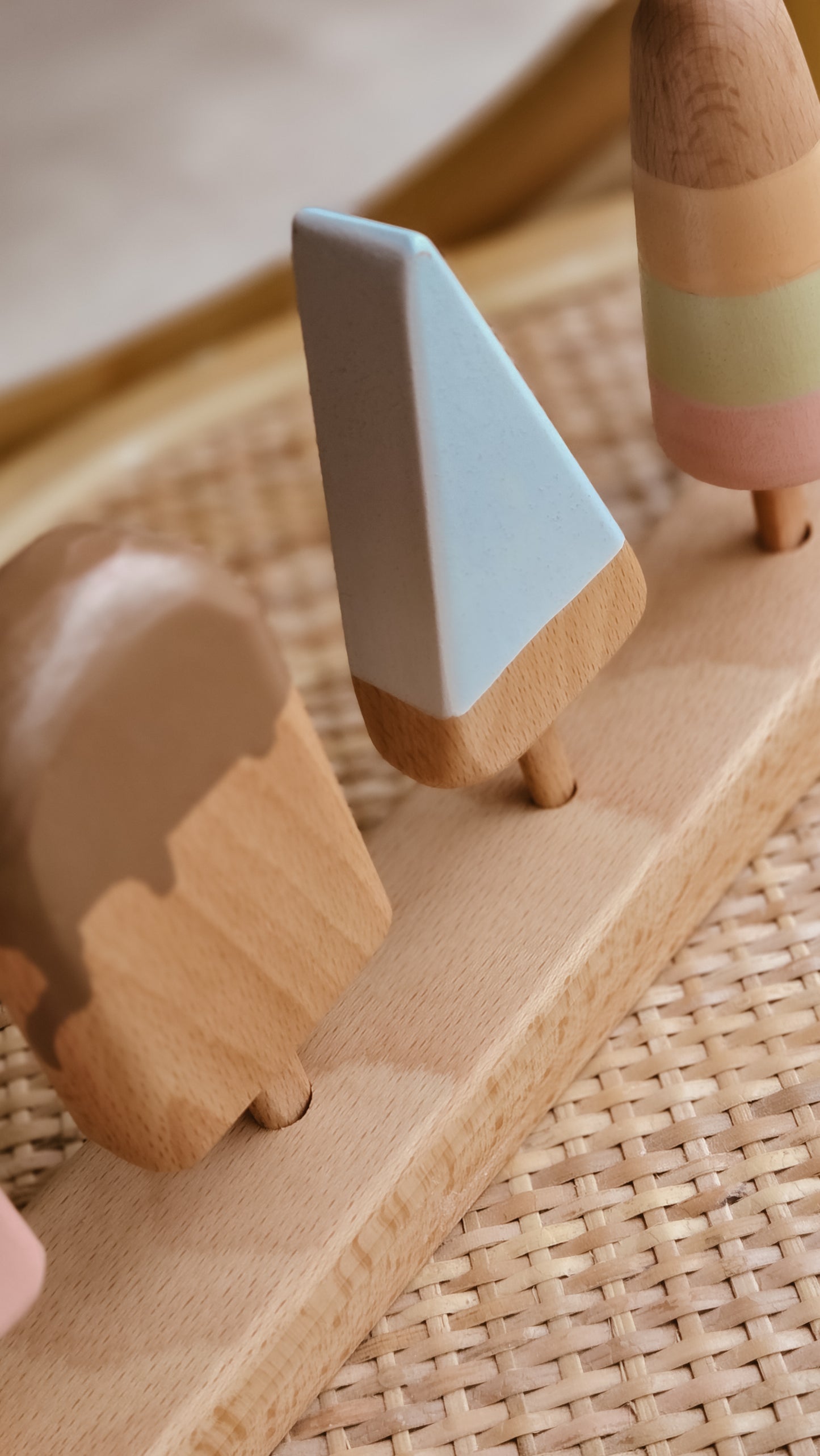 Wooden play icecream set
