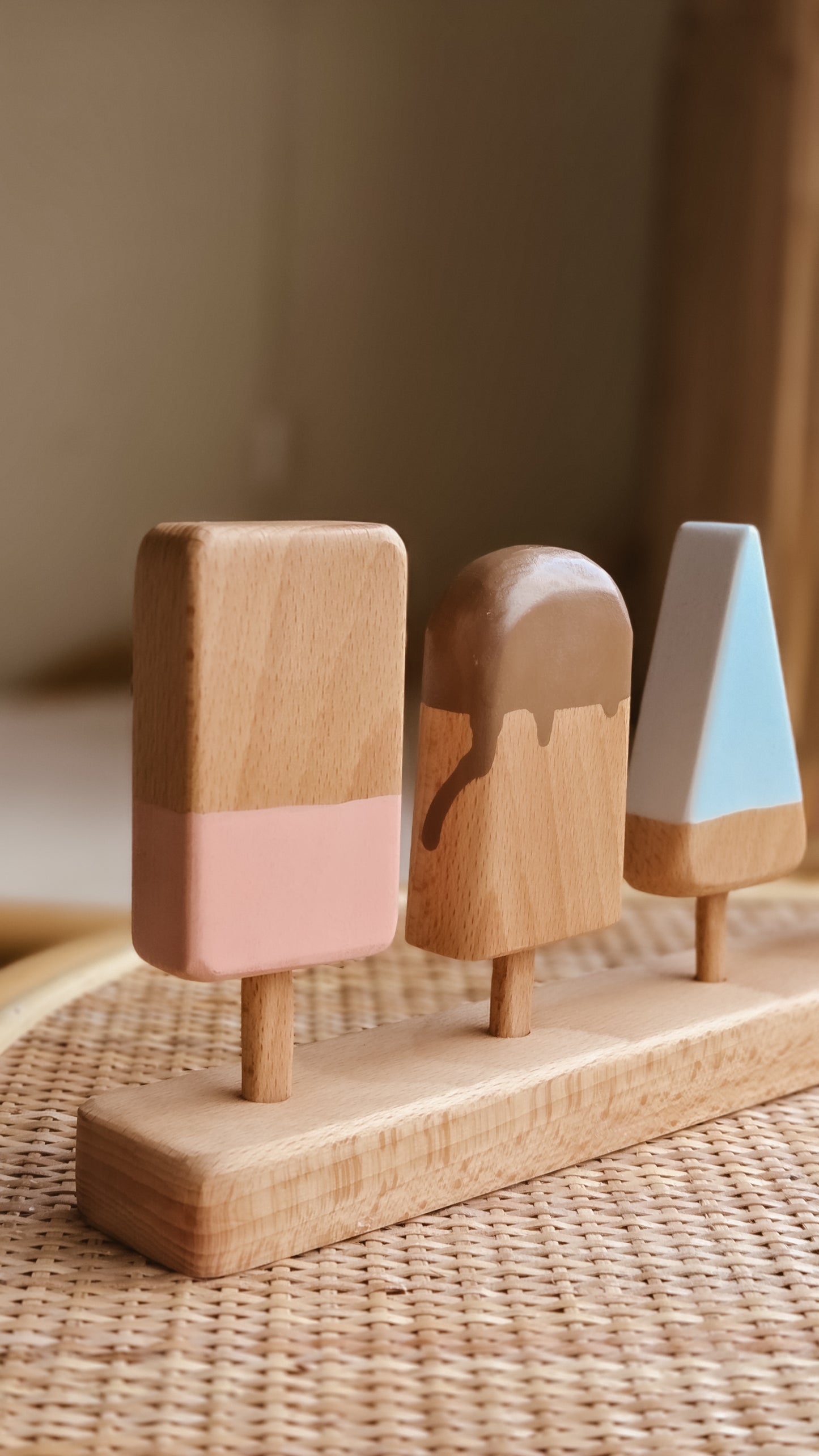Wooden play icecream set